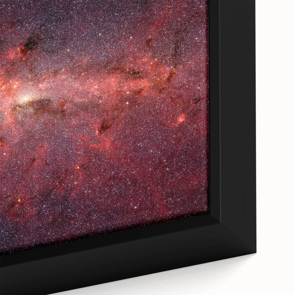Red Galactic Nebula Wall Art - Cosmic Starry Sky Decor for Home