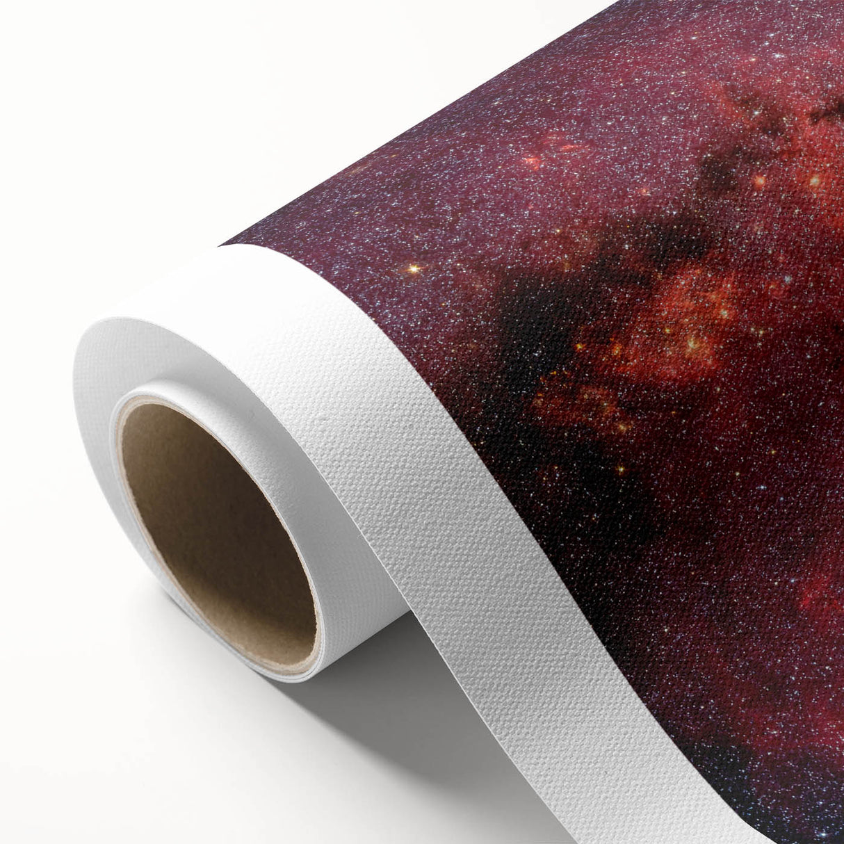 Red Galactic Nebula Wall Art - Cosmic Starry Sky Decor for Home
