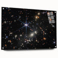 Starry Galaxy Wall Art - Deep Space Galaxy Cluster Astronomy Decor
