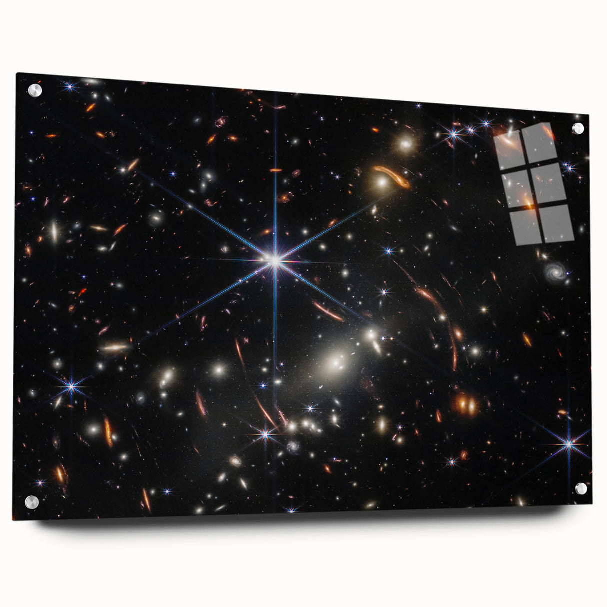 Starry Galaxy Wall Art - Deep Space Galaxy Cluster Astronomy Decor