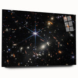 Starry Galaxy Wall Art - Deep Space Galaxy Cluster Astronomy Decor