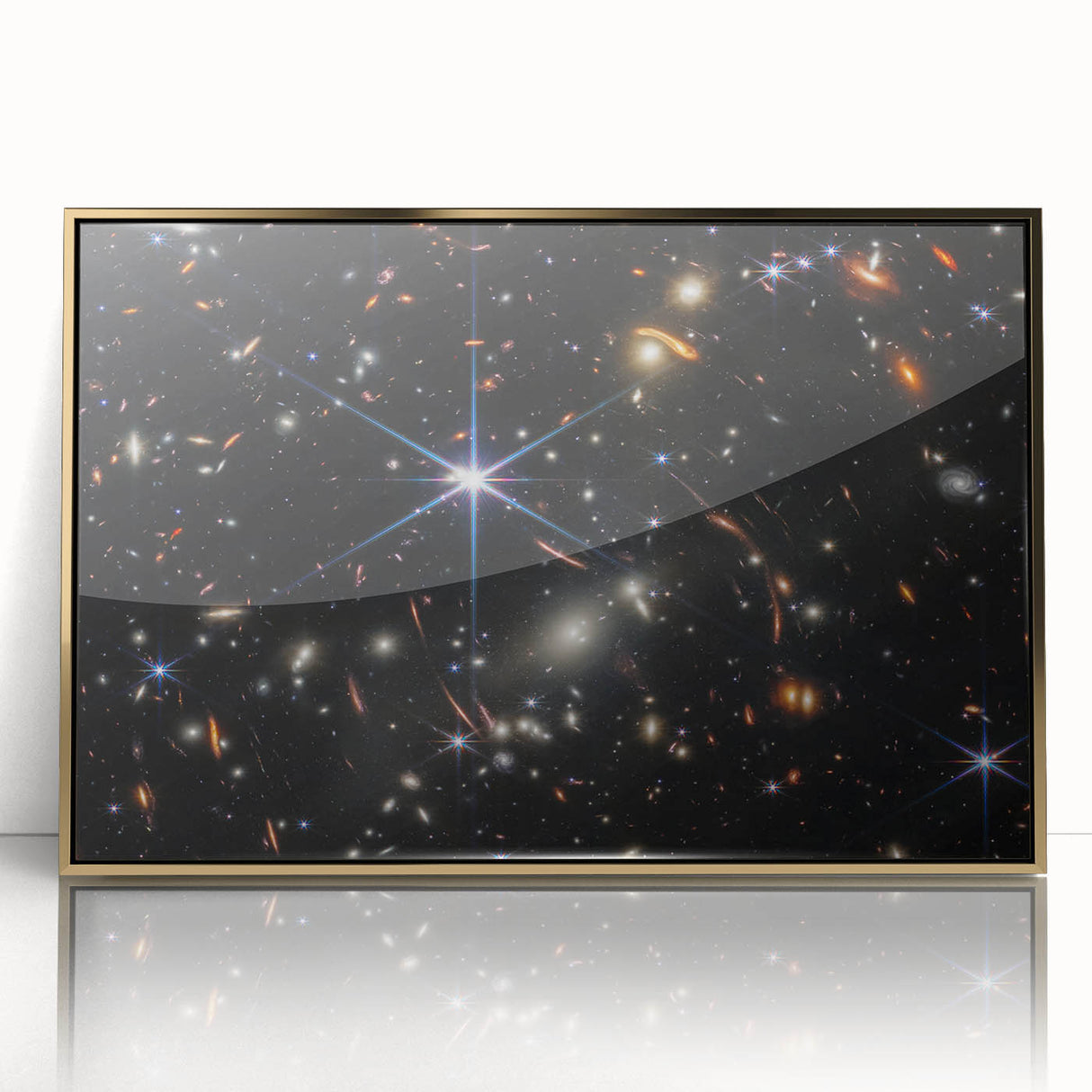 Starry Galaxy Wall Art - Deep Space Galaxy Cluster Astronomy Decor