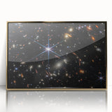 Starry Galaxy Wall Art - Deep Space Galaxy Cluster Astronomy Decor