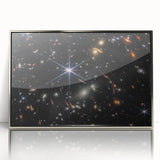 Starry Galaxy Wall Art - Deep Space Galaxy Cluster Astronomy Decor