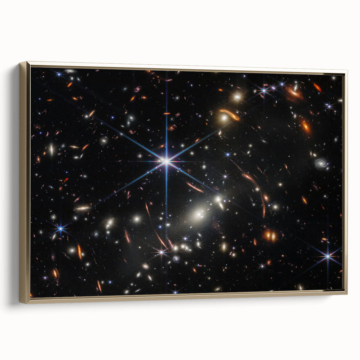 Starry Galaxy Wall Art - Deep Space Galaxy Cluster Astronomy Decor