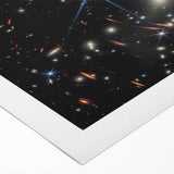 Starry Galaxy Wall Art - Deep Space Galaxy Cluster Astronomy Decor
