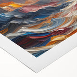 Abstract Sun and Landscape – Bold Sun Wall Art with Dynamic Waves