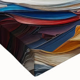 Abstract Sun and Landscape – Bold Sun Wall Art with Dynamic Waves