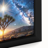 Desert Night Sky and Sun – Cosmic Sun Wall Art with Milky Way View
