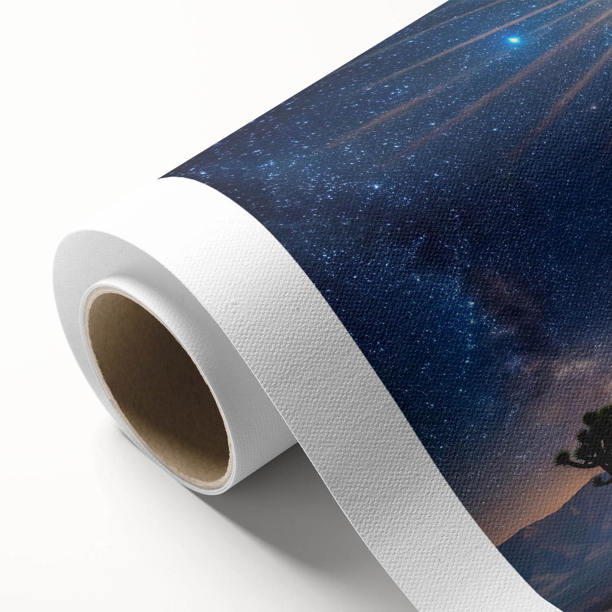 Desert Night Sky and Sun – Cosmic Sun Wall Art with Milky Way View