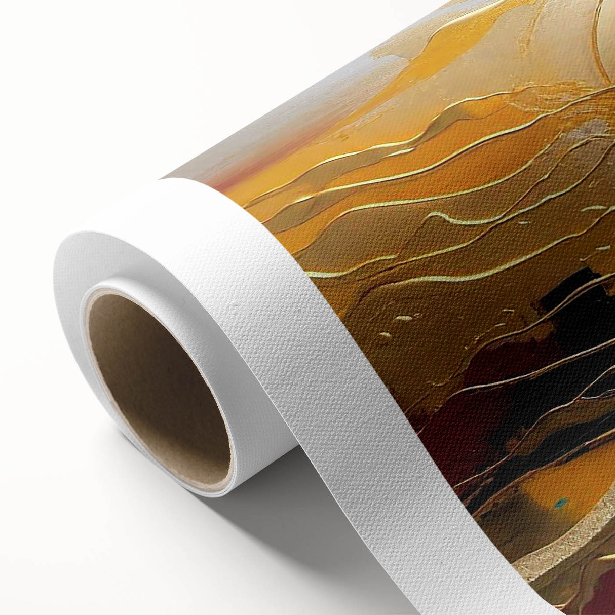 Abstract Golden Sun – Dynamic Sun Wall Art with Warm and Bold Colors