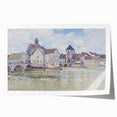 Alfred Sisley-inspired floral art on a rolled print, featuring soft pastel shades.
