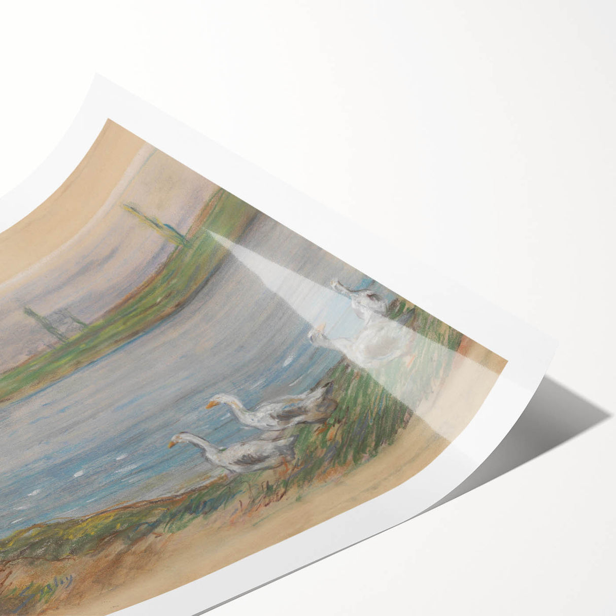 Extra large wall art featuring line art flowers in muted tones on rolled canvas, suitable for large living room decor.