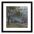 Extra large abstract art print featuring textured, colorful art in a black frame, ideal for living room decor.