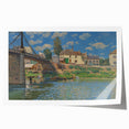 Rolled print of Alfred Sisley's impressionist floral scene in soft pastel colors.