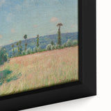 Extra large framed canvas featuring textured, colorful art by Alfred Sisley, ideal for living room decor.