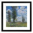 Extra large abstract art print featuring textured, colorful art in a black frame, ideal for living room decor.