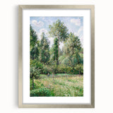 Textured art print of abstract design in muted earth tones on a silver-framed canvas, suitable for bedroom decor.