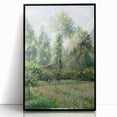 Large abstract wall art by Camille Pissarro, featuring mid-century modernist design in muted earth tones.