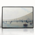 Large abstract wall art featuring muted earth tones on a framed acrylic, perfect for a mid-century modernist living room.