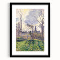 Colorful, abstract art print of textured brush strokes in vibrant hues on an extra large canvas, framed in black.
