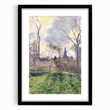 Colorful, abstract art print of textured brush strokes in vibrant hues on an extra large canvas, framed in black.