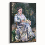 Black and white wall art featuring a vintage poster art style landscape painting on framed canvas, ideal for bedroom decor.