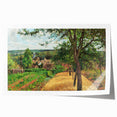 Rolled print of Camille Pissarro's impressionist floral art in subdued colors, ideal for art wall dining room.