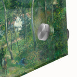 Mid-century modernist art by Camille Pissarro featuring abstract design in muted tones on acrylic glass.