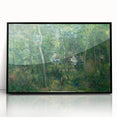 Large abstract wall art by Camille Pissarro featuring muted earth tones on a framed acrylic.