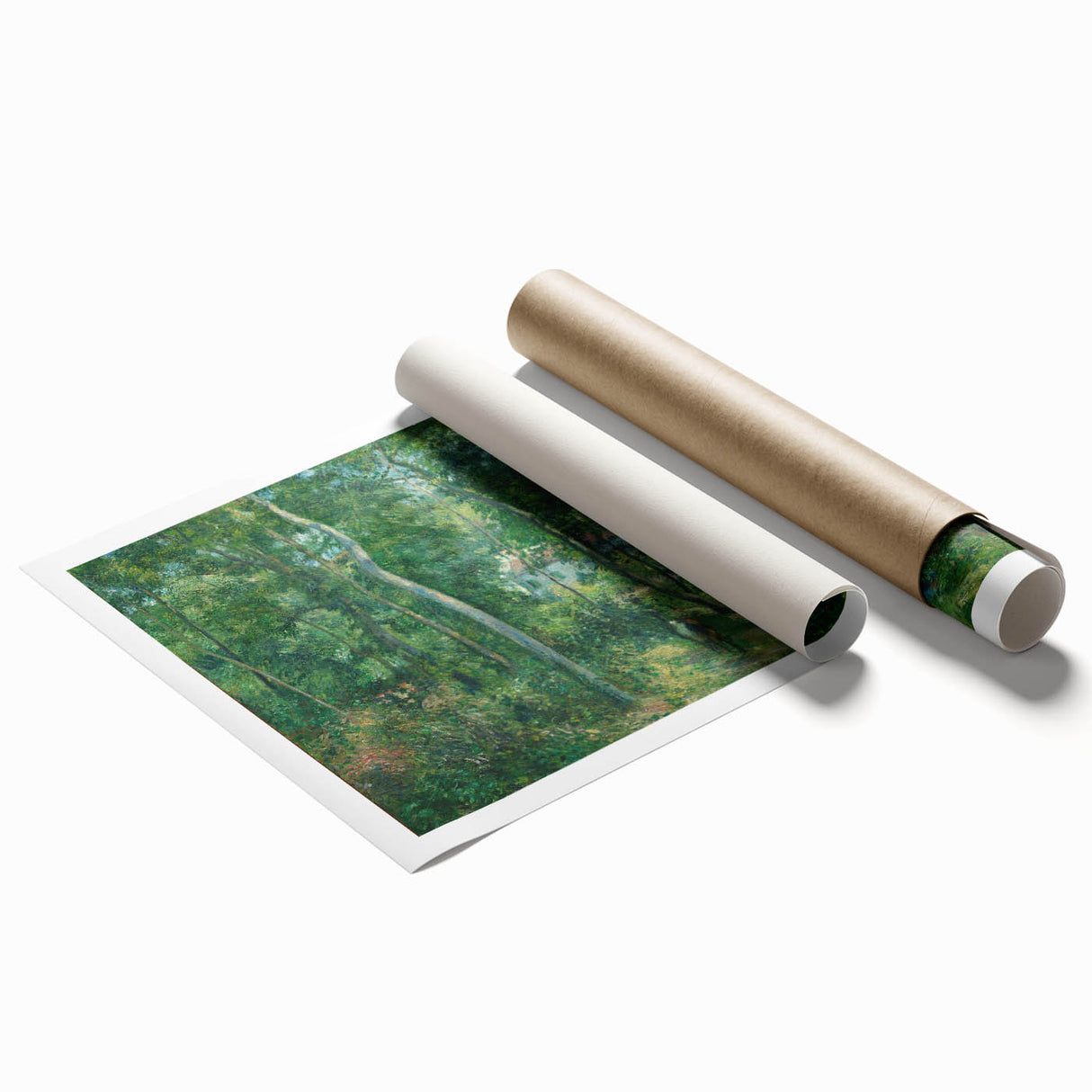 Extra large rolled print of Camille Pissarro's floral art in soft pastel shades.