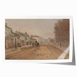 Rolled print of a Claude Monet floral painting in pastel shades, ideal for art wall dining room or classy bathroom wall art.