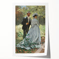 Extra large rolled print featuring Claude Monet's impressionist floral design in vibrant hues.