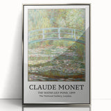 Framed acrylic print of Claude Monet's artwork in muted watercolor tones, ideal for nursery wall art or modern decor.