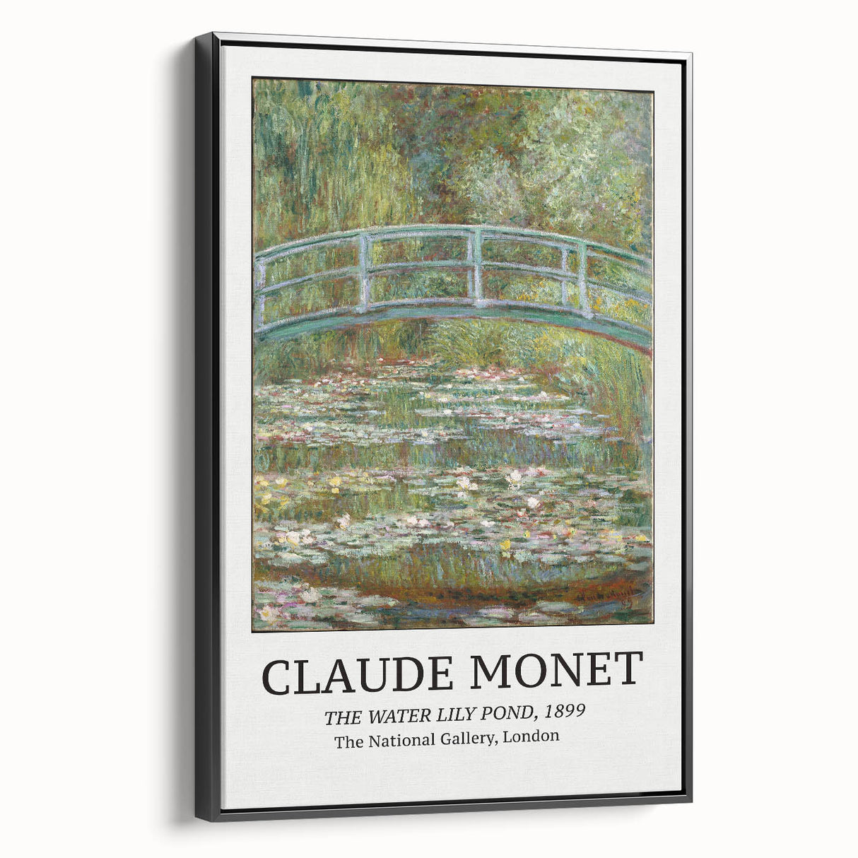 Black and white landscape art painting of a vintage poster, framed canvas, ideal for bedroom decor.