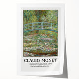 Rolled print of Claude Monet's impressionist floral artwork in soft pastel hues.