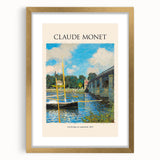 Extra large wall art featuring a Claude Monet inspired abstract print with textured brush strokes in soft pastel tones.