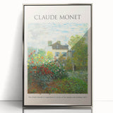 Mid-century modernist art by Claude Monet, featuring soft pastel hues on a framed acrylic, ideal for nursery wall art.