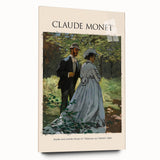 Large abstract wall art by Claude Monet in pastel shades on acrylic, ideal for bedroom or dining room decor.