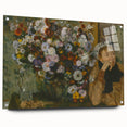 Edgar Degas impressionist painting on acrylic glass, featuring dancers in soft pastel shades.