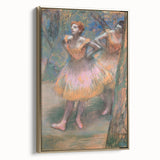 Vintage poster art of a landscape painting on a framed canvas, featuring muted earth tones, ideal for bedroom wall decor.