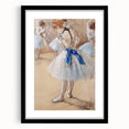 Extra large canvas print of an abstract Edgar Degas-inspired artwork featuring vibrant, textured splashes of color.