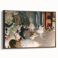 Black and white vintage poster art of a landscape painting on framed canvas, ideal for bedroom decor.