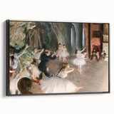 Black and white vintage poster art of a landscape painting on framed canvas, ideal for bedroom decor.
