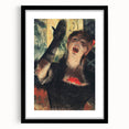Extra large abstract art print featuring vibrant, textured colors on a black framed canvas, ideal for living room decor.