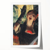 Edgar Degas-inspired floral art on rolled print, featuring soft pastel tones.