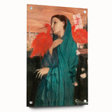 Acrylic print of Edgar Degas's artwork featuring muted pastel tones, ideal for bedroom or dining room decor.