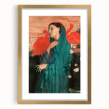 Extra large abstract art print of Edgar Degas' design in a gold frame, featuring textured strokes in muted tones.