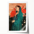 Rolled canvas print of Edgar Degas' impressionist floral artwork in soft pastel shades.