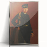 Mid-century modernist art featuring an Edgar Degas ballet dancer, in subtle pastel shades on a framed acrylic.